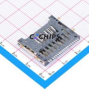 SD-4313 SD Card / Memory Card Connector SMD Connector Plug-In Type Standard SD Card Card Holder 3.13mm - Product Image 2