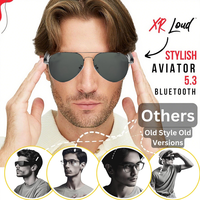 Lunettes Intelligentes SENBONO F18 avec Assistant Vocal IA, Lecture Musicale, Chargement Type-C, Monture Métallique, Élégantes Lunettes de Traduction Intelligente