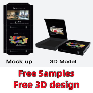 Custom Logo Wholesale Luxury Folding Black Magnet Clothing <b>Paper</b> Gift <b>Box</b> Packaging With Ribbon Magnetic Gift <b>Box</b> - Product Image 5