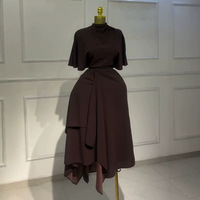 Ensemble décontracté jupe taille haute et haut élégant à col semi-montant, nouvelle mode été 2026, pour femmes, style transfrontalier Europe-Amérique