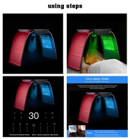 Appareil de Nettoyage du Visage à 7 Couleurs Lumineuses pour Blanchiment et Rajeunissement de la Peau, Usage Commercial, Prises US/EU/UK