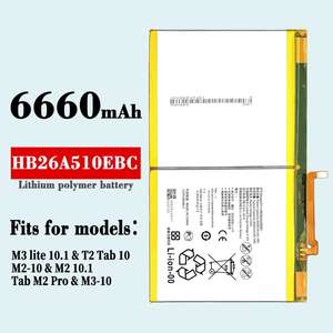 แบตเตอรี่ลิเธียม HB26A510EBC ทนทานแบบชาร์จไฟได้สำหรับแท็บเล็ต <span class=keywords><strong>M3</strong></span> <span class=keywords><strong>Lite</strong></span> <span class=keywords><strong>10.1</strong></span>มีบอร์ดชาร์จเร็ว - Product Image 2