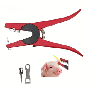 Pince à étiquettes d'oreille pour animaux, outil d'installation pour bétail, applicateur d'étiquettes d'oreille pour bovins, moutons, porcs, pince de marquage d'oreille pour animaux - Product Image 1