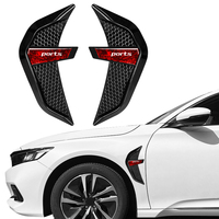 Autocollant universel de ventilation latérale de voiture, logo sportif, simulation de sortie d'air, décalcomanie pour aile extérieure de voiture, accessoires de modification