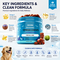 Complément multivitaminé pour animaux de compagnie, marque privée OEM, pour chiens et chats, glucosamine, probiotiques, absorption rapide, pour la santé des articulations, de la peau et du pelage