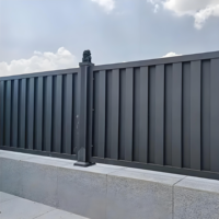 Valla de Privacidad de Aluminio Personalizada al por Mayor para Jardín o Patio