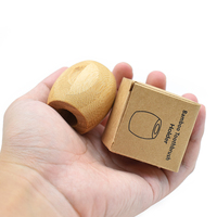 Porte-brosse à dents en bambou portable, écologique, support pour une seule brosse à dents, pour les voyages