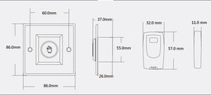 Dẫn chỉ thị cảm biến hồng ngoại thép không gỉ không có cảm ứng không tiếp xúc cửa phát hành chuyển 1no1nc điều khiển từ xa 3A Max. current - Product Image 6