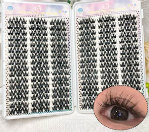 ขนตาปลอมสำหรับต่อขนตาส่วนบุคคลแบบทำมือกระจุกขนตาปลอมกลุ่มสไปกี้ - Product Image 2