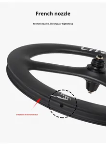 Juego <span class=keywords><strong>de</strong></span> Ruedas Plegables <span class=keywords><strong>de</strong></span> Fibra <span class=keywords><strong>de</strong></span> Carbono SeeMore <span class=keywords><strong>de</strong></span> 20 Pulgadas 451 con Freno <span class=keywords><strong>de</strong></span> Disco, <span class=keywords><strong>Llanta</strong></span> <span class=keywords><strong>de</strong></span> 3 Radios, Juego <span class=keywords><strong>de</strong></span> Ruedas Plegables para <span class=keywords><strong>Bicicleta</strong></span> - Product Image 5