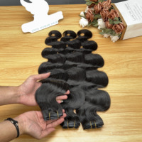 Extensions de cheveux humains à clipser de qualité supérieure, 100 % naturelles, grade 12A, cheveux vietnamiens, ondulés, du fournisseur