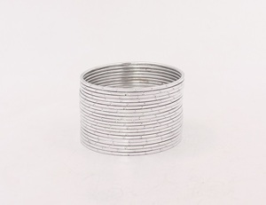 Brazaletes de Aluminio con Acabado Metálico Dorado y Plateado, Calibre 94 98, Colección de Joyería de Moda, Colores Surtidos - Product Image 2
