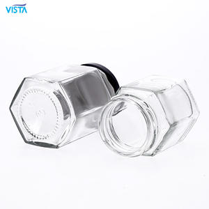 للبيع من مصنع فيستا برطمان من الزجاج السداسي المضلع لصلصة العسل وصلصة الجوز المخلل مع - Product Image 6