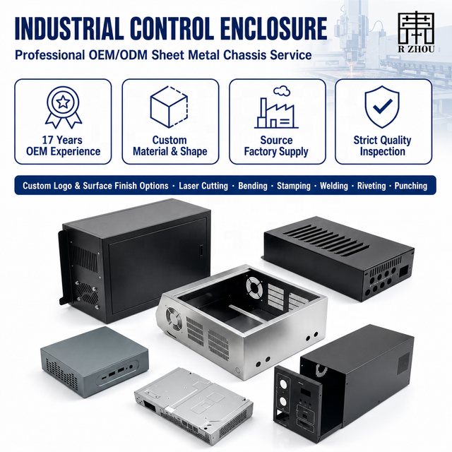 Custom Sheet Metal Enclosure Aluminum Steel Industrial Control Box Power Supply Instrument PC Housing Chassis