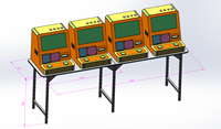 Machine d'arcade mini-slot à succès avec 18 jeux intégrés, unité de jeu de table à monnayeur pour espaces restreints et lieux de divertissement