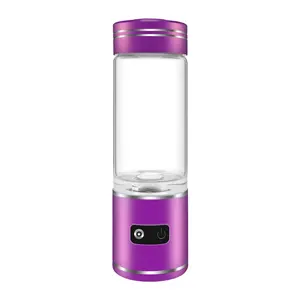 Botella de agua de vidrio alcalino de hidrógeno PEM aprobada por Ce, taza de agua rica, generador de hidrógeno con inhalador de hidrógeno