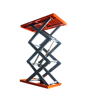 Lift kargo barang kecil kualitas tinggi tiga gunting gudang angkat kargo - Product Image 1