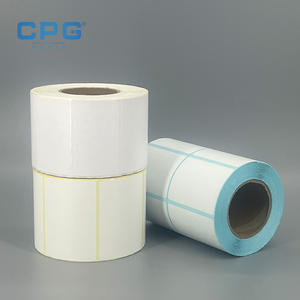 Étiquette thermique directe 3x5 pouces 130 g/m² à forte adhérence, prix usine, pour inventaire de détail et codes-barres - Product Image 1