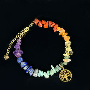 Toptan doğal kristal taş bilezik kristaller hediyeler dekorasyon için şifa taşları çakra bilezik - Product Image 5