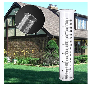 7 "क्षमता स्पष्ट सजावटी सिलेंडर कृषि को मापने की क्षमता बाहरी उद्यान ग्लास प्रतिस्थापन ट्यूब ग्लास वर्षा गेज - Product Image 6