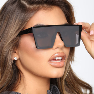 Lmamba 1870 New square <b>Large</b> <b>Frame</b> One-piece Famous Brands Luxury Retro Fashion Sunglasses with Sunshade Trend - Product Image 1