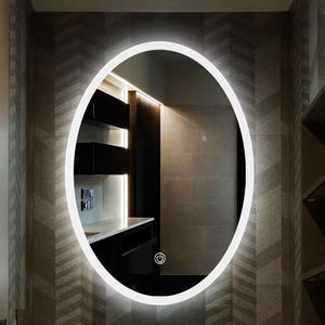 Miroir de douche ovale à LED tactile anti-buée, miroir intelligent moderne pour salle de bain, miroir mural intelligent pour chambre à coucher - Product Image 6