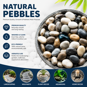 <span class=keywords><strong>Galets</strong></span> de rivière naturels en gros, couleurs mélangées, 2-5 cm, pierres décoratives pour <span class=keywords><strong>jardin</strong></span>, gravier de paysagisme - Product Image 2