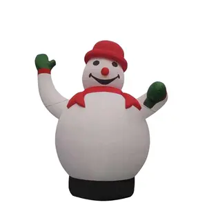 कस्टम विशाल आउटडोर inflatable स्नोमैन क्रिसमस की सजावट के लिए
