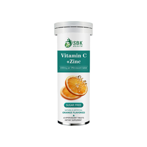Private Label Vitamin C and Zinc Tablets with Vitamin C Naturally Colored with No Fillers Powerful 1000mg Per Effervescent - Product Image 1