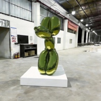 Sculpture de chien ballon en résine personnalisée, finition ultra brillante, résistante aux intempéries, imperméable, objet de luxe, souvenir de collection, achat en gros pour