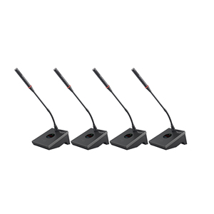 4-Kênh Năng Động Microphone Máy Tính Để Bàn Trọng Lượng Nhẹ UHF Hệ Thống Không Dây Với FM Chế Độ Điều Chế Cho Hội Nghị Sử Dụng - Product Image 1