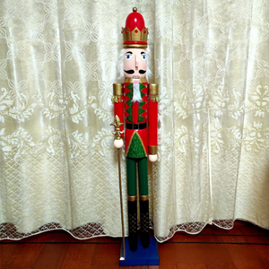 <span class=keywords><strong>Cascanueces</strong></span> de 1.06m, Nuevo Modelo <span class=keywords><strong>2023</strong></span>, Muñeco de Soldado de Gran Tamaño, Marioneta Navideña 01601, Hecho a Mano en Madera, Estilo Europeo - Product Image 2