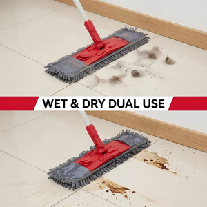 Nouvelle Arrivée - Serpillère Rotative 360° à Grande Tête de 42 cm en Microfibre, pour Nettoyage Humide et Sec, Mains Libres, pour le Nettoyage Domestique - Product Image 5