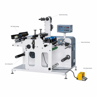 Machine de découpe automatique d'étiquettes avec fonction de refendage et de rejet des déchets, adaptée aux étiquettes en papier adhésif post-pressage