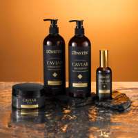Shampoo sans sulfate au caviar OEM, logo personnalisé, ensemble de produits de soin des cheveux pour enfants de luxe, shampooing et après-shampooing au caviar protéiné
