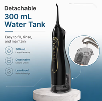 Hydropulseur portable, irrigateur buccal rechargeable avec pochette de voyage, chargement USB-C pour usage domestique et en voyage