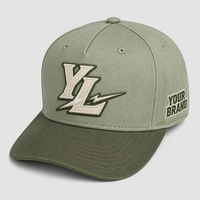 Casquette de baseball en coton à 5 panneaux, personnalisable avec logo brodé 3D, visière plate, structurée, réglable, style streetwear, snapback, vente en gros, OEM