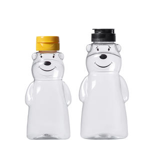 China Manufacturer's Eco-Friendly PET <strong>Bear</strong> <strong>Honey</strong> Juice Bottle BPA-Free 250g 500g 12oz Squeeze Jam Syrup Jars Screw Cap Food - Product Image 1