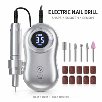 Perceuse à ongles électrique personnalisée 45000 tr/min pour ongles en acrylique et gel, vente en gros professionnelle