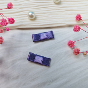 Fábrica profesional personalizada ajustable púrpura Mini Lazo de cinta de rosa para botella de Perfume de vidrio decoración lazo cinta flor - Product Image 1