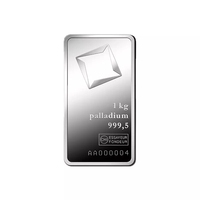 Lingot de Palladium en Métal Argenté Haute Pureté, Prix de Gros Compétitif, Échantillon Gratuit