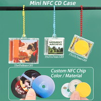 Porte-clés personnalisé en vinyle SUNSHING, breloques NFC pour étui de CD, mini CD DIY avec couverture d'album Kpop, cadeau pour les fans de musique