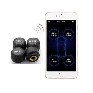 KSTE TPMS SAEC - Motorfiets TPMS BT Banden Temperatuur Controle Systeem Druk Controle voor iOS/Android W/Tire Sensor