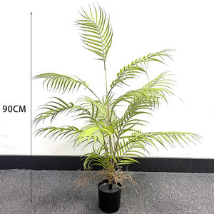 ต้นปาล์มบอนไซสีเขียวขนาดใหญ่หญ้าเทียมพร้อมวัสดุผ้าไหมกระถางพ<span class=keywords><strong>ล</strong></span>าสติกทนทานใช้ในร่ม/กลางแจ้งสำนักงานบ้านตกแต่งอีสเตอร์ - Product Image 5