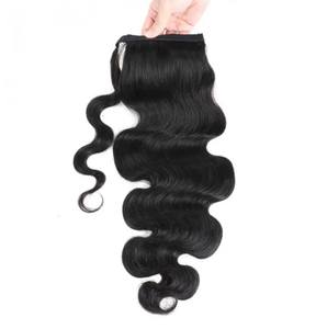 Extensions <span class=keywords><strong>de</strong></span> cheveux humains Remy, cheveux humains, couleur noire, <span class=keywords><strong>Double</strong></span> dessin, sans couture - Product Image 5