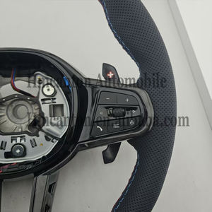 Volante Deportivo de Cuero con Costuras Rojas y Azules para Modelos de Auto BMW X3 X5 CS M3 M4 M5, Venta al Por Mayor - Product Image 2