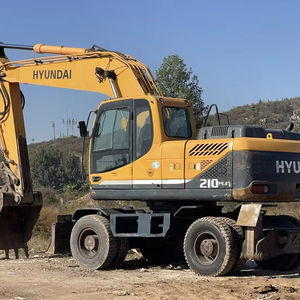 Excavadora de ruedas usada 100% original HYUNDAI 210W-9 de 21 toneladas excavadora coreana original de segunda mano en stock - Product Image 1