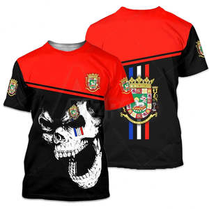 Camiseta de fútbol de diseño Taino de la cultura de Puerto Rico para hombres Dropshipping Nombre personalizado Camisetas vintage en blanco Camiseta de verano a granel - Product Image 3