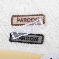 Étiquette 3D personnalisée pour vêtements, patch brodé en organza avec logo, fabriqué en usine