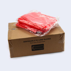 Guantes de inseminación veterinaria Brazo Plástico Poly PE Guantes Desechables Hombro Largo LDPE Guantes veterinarios para animales de ganado - Product Image 5